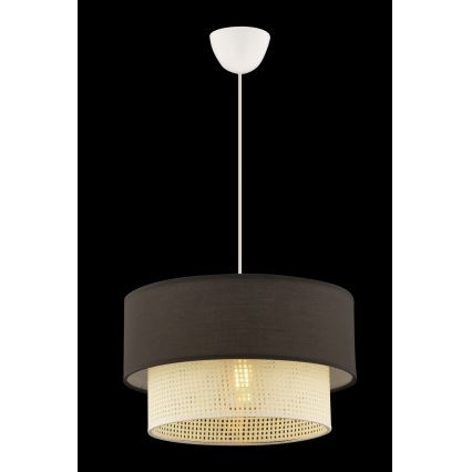 Φωτιστικό οροφής ECHO 1xE27/60W/230V καφέ/κρέμα