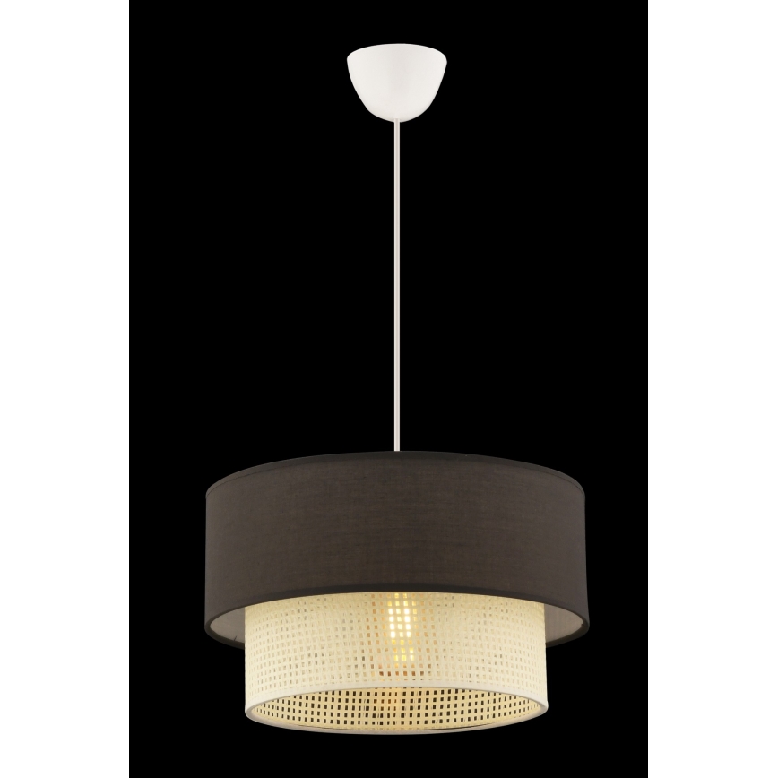 Φωτιστικό οροφής ECHO 1xE27/60W/230V καφέ/κρέμα