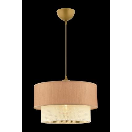 Φωτιστικό οροφής ECHO 1xE27/60W/230V καφέ/κρέμε