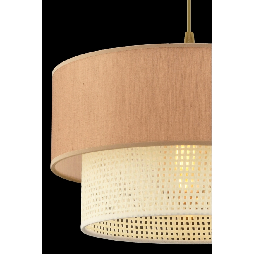 Φωτιστικό οροφής ECHO 1xE27/60W/230V καφέ/κρέμε