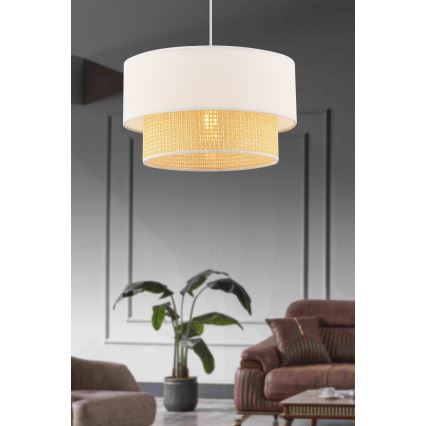 Φωτιστικό οροφής ECHO 1xE27/60W/230V κρεμ/μπεζ