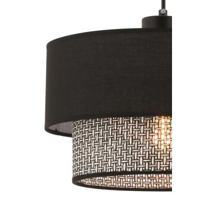 Φωτιστικό οροφής ECHO 1xE27/60W/230V μαύρο/γκρι