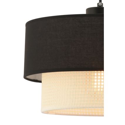 Φωτιστικό οροφής ECHO 1xE27/60W/230V μαύρο/κρεμ