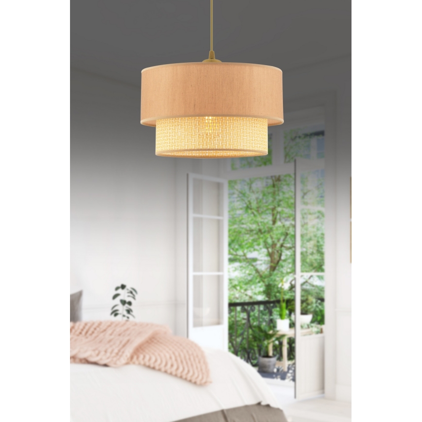 Φωτιστικό οροφής ECHO 1xE27/60W/230V μπεζ
