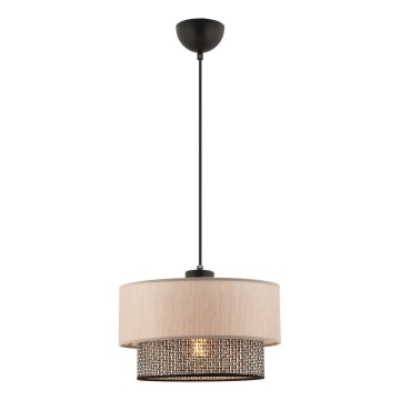 Φωτιστικό οροφής ECHO 1xE27/60W/230V μπεζ/γκρι