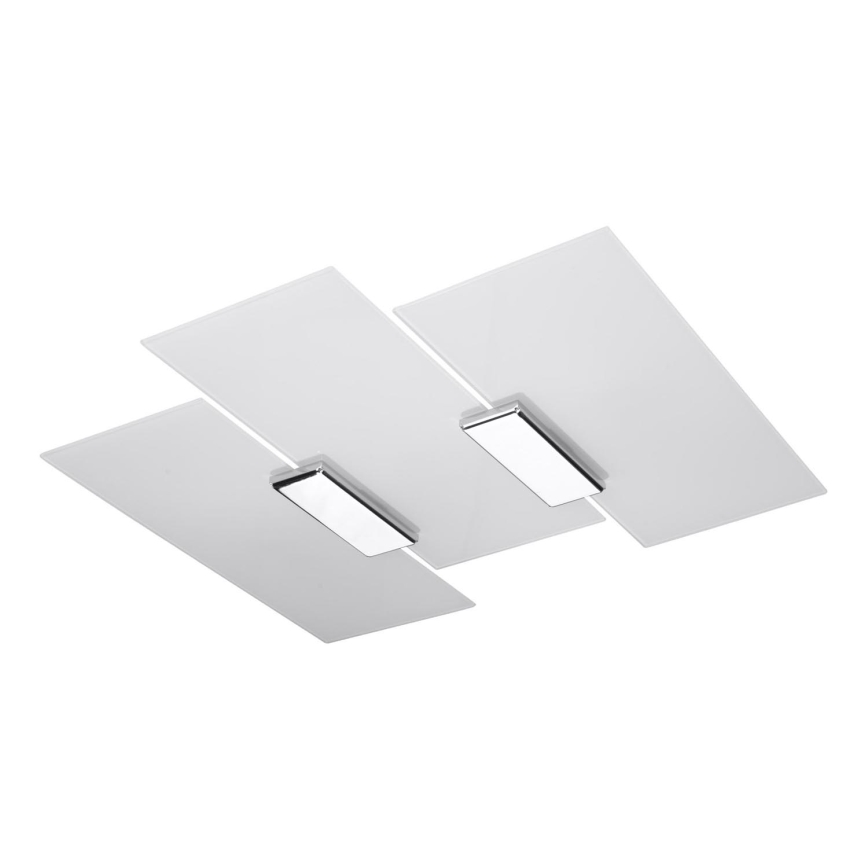 Φωτιστικό οροφής FABIANO 3xE27/60W/230V λευκό/γυαλιστερό χρώμιο
