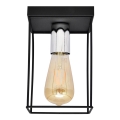 Φωτιστικό οροφής FINN 1xE27/15W/230V μαύρο/γυαλιστερό χρώμιο