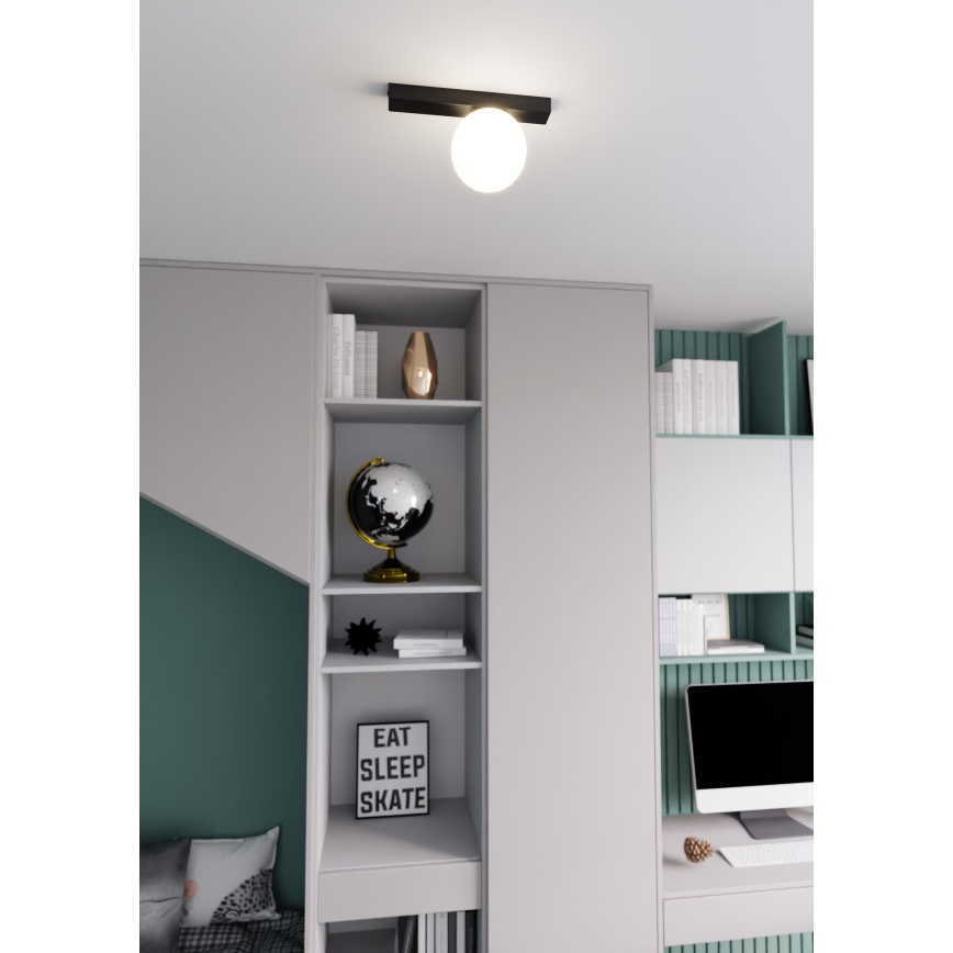 Φωτιστικό οροφής FIT 1xE14/10W/230V μαύρο/λευκό