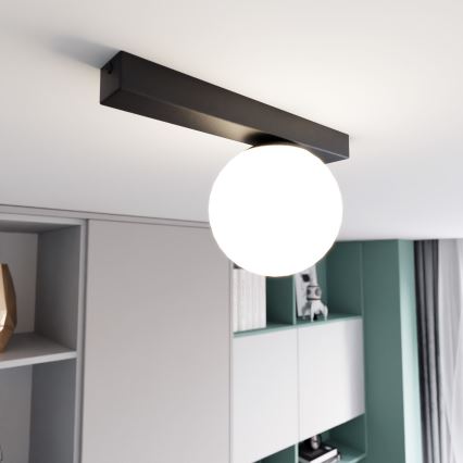 Φωτιστικό οροφής FIT 1xE14/10W/230V μαύρο/λευκό