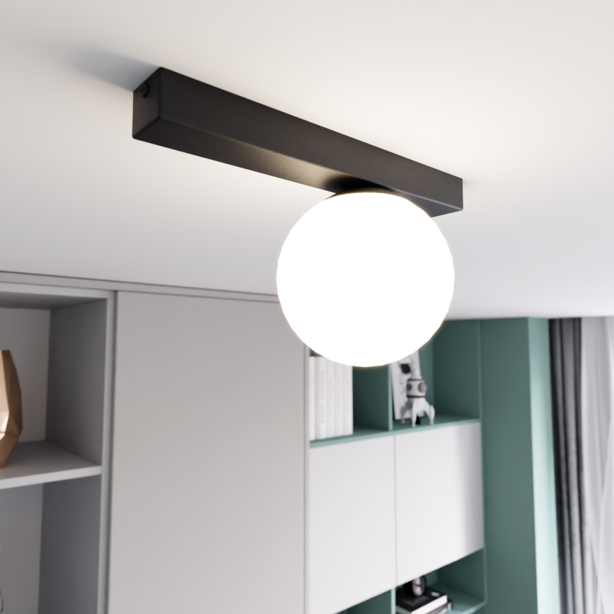 Φωτιστικό οροφής FIT 1xE14/10W/230V μαύρο/λευκό