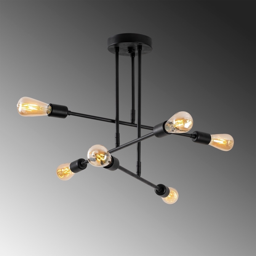 Φωτιστικό οροφής FLOWER 6xE27/40W/230V