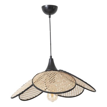 Φωτιστικό οροφής FUME 1xE27/40W/230V διάμετρος 45 cm μαύρο/μπεζ