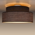 Φωτιστικό οροφής GRACE 1xE27/60W/230V διάμετρος 40 cm καφέ/μπεζ