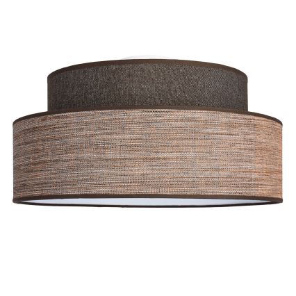 Φωτιστικό οροφής GRACE 1xE27/60W/230V διάμετρος 40 cm καφέ/μπεζ