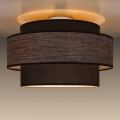 Φωτιστικό οροφής GRACE 1xE27/60W/230V διάμετρος 40 cm καφέ/μπεζ