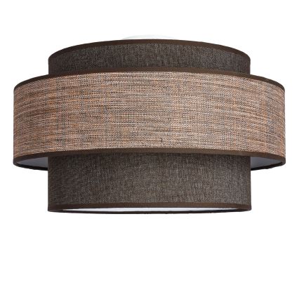 Φωτιστικό οροφής GRACE 1xE27/60W/230V διάμετρος 40 cm καφέ/μπεζ