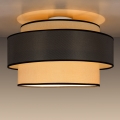 Φωτιστικό οροφής GRACE 1xE27/60W/230V διάμετρος 40 cm κρεμ/γκρι