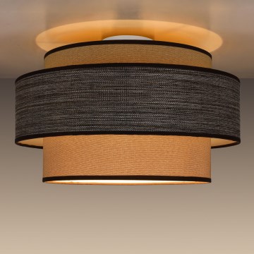 Φωτιστικό οροφής GRACE 1xE27/60W/230V διάμετρος 40 cm μπεζ/καφέ