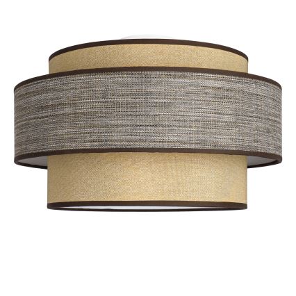 Φωτιστικό οροφής GRACE 1xE27/60W/230V διάμετρος 40 cm μπεζ/καφέ