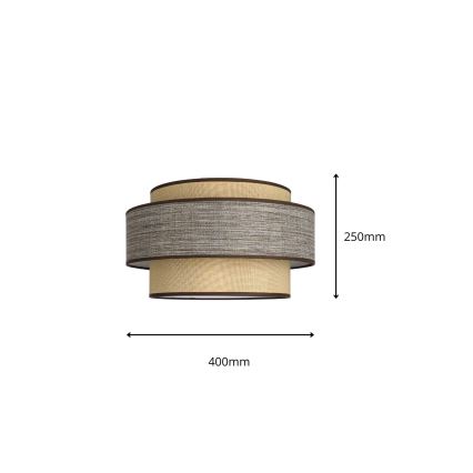 Φωτιστικό οροφής GRACE 1xE27/60W/230V διάμετρος 40 cm μπεζ/καφέ