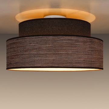 Φωτιστικό οροφής GRACE 1xE27/60W/230V καφέ/μπεζ
