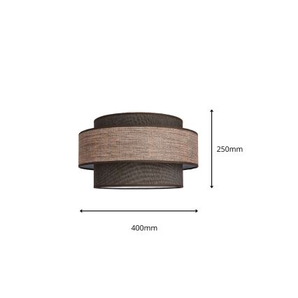 Φωτιστικό οροφής GRACE 1xE27/60W/230V καφέ/μπεζ