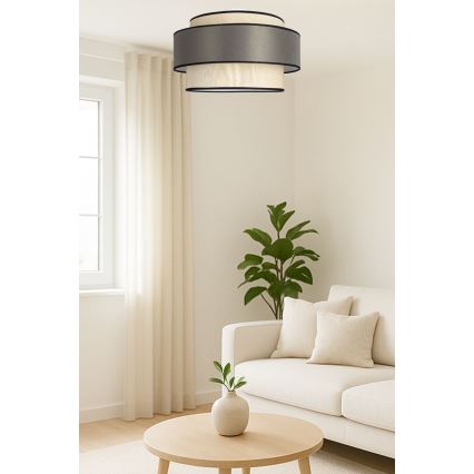 Φωτιστικό οροφής GRACE 1xE27/60W/230V κρεμ/γκρι