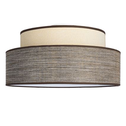 Φωτιστικό οροφής GRACE 1xE27/60W/230V κρεμ/καφέ