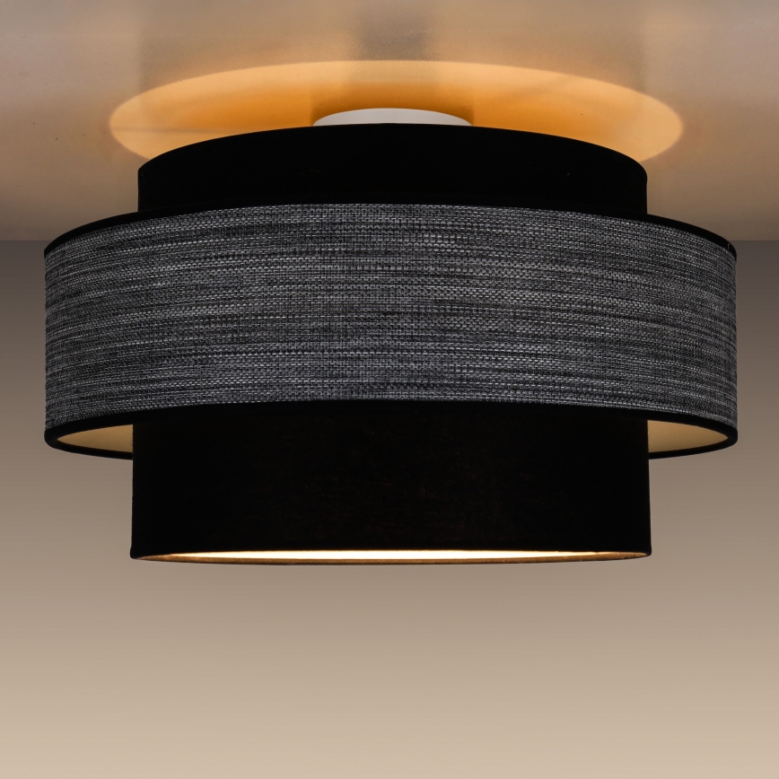 Φωτιστικό οροφής GRACE 1xE27/60W/230V μαύρο/γκρι