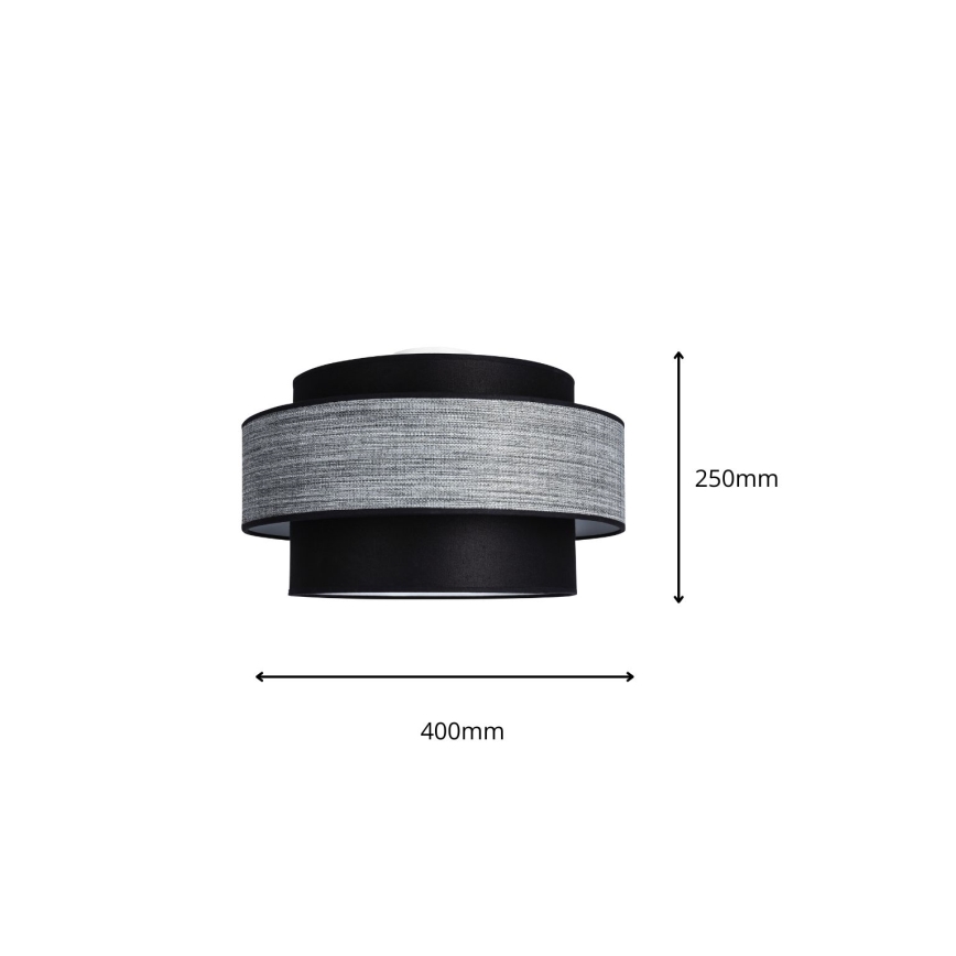Φωτιστικό οροφής GRACE 1xE27/60W/230V μαύρο/γκρι