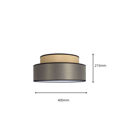 Φωτιστικό οροφής GRACE 1xE27/60W/230V μπεζ/καφέ