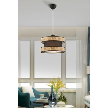 Φωτιστικό οροφής HALO 1xE27/60W/230V καφέ/μπεζ