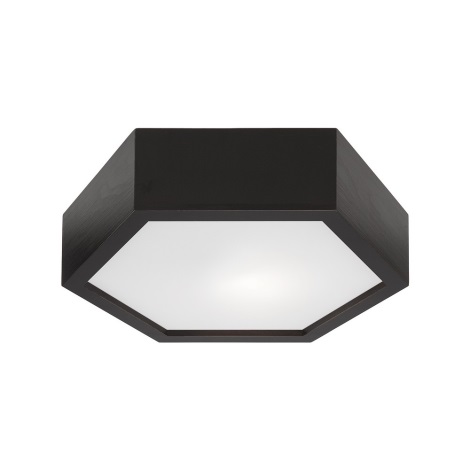 Φωτιστικό οροφής HEX 1xE27/60W/230V δ. 32 cm πεύκο μαύρο