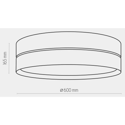 Φωτιστικό οροφής HILTON 4xE27/15W/230V δ. 60 cm ορείχαλκο/μαύρο