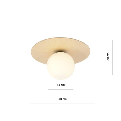 Φωτιστικό οροφής KENZO 1xE14/10W/230V μπεζ