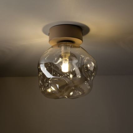 Φωτιστικό οροφής LAVA 1xG9/8W/230V μπεζ/καπνιστό μπεζ