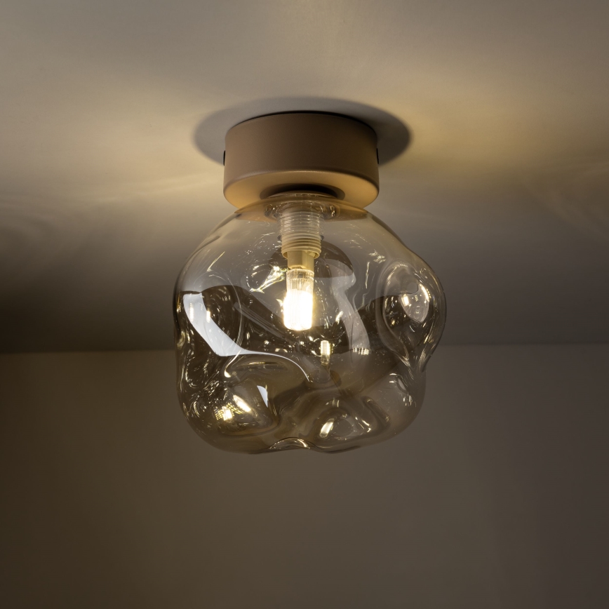 Φωτιστικό οροφής LAVA 1xG9/8W/230V μπεζ/καπνιστό μπεζ