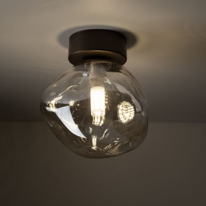 Φωτιστικό οροφής LAVA 1xG9/8W/230V μπρονζέ/καπνιστό μπεζ