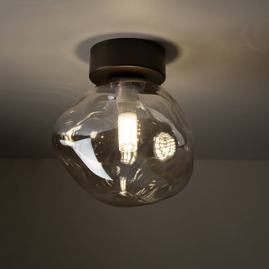 Φωτιστικό οροφής LAVA 1xG9/8W/230V μπρονζέ/καπνιστό μπεζ