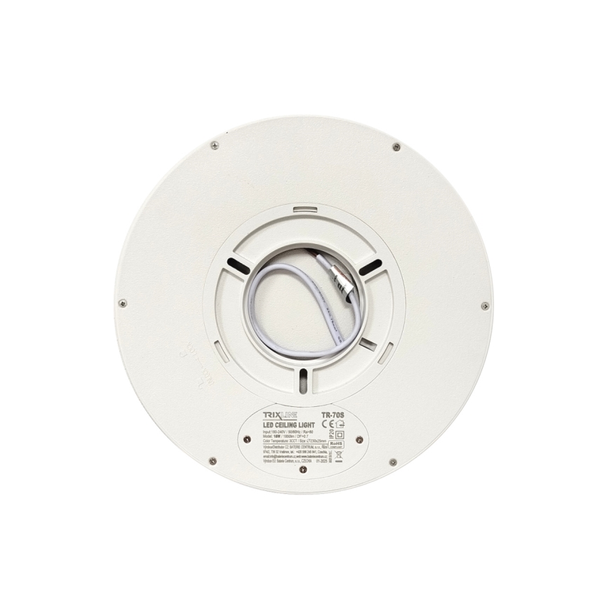 Φωτιστικό οροφής LED/18W/230V 3000/4000/6500K, διάμ. 23 cm, λευκό