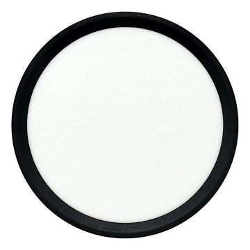 Φωτιστικό οροφής LED/18W/230V 3000/4000/6500K διάμ. 23 cm μαύρο