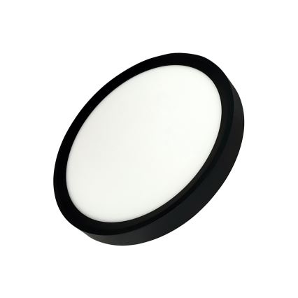 Φωτιστικό οροφής LED/18W/230V 3000/4000/6500K διάμ. 23 cm μαύρο