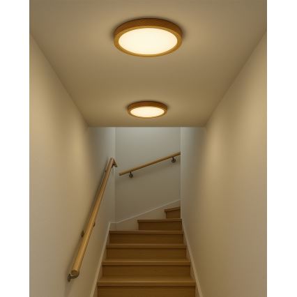 Φωτιστικό οροφής LED/24W/230V 3000/4000/6500K, διάμ. 30 cm, μπεζ