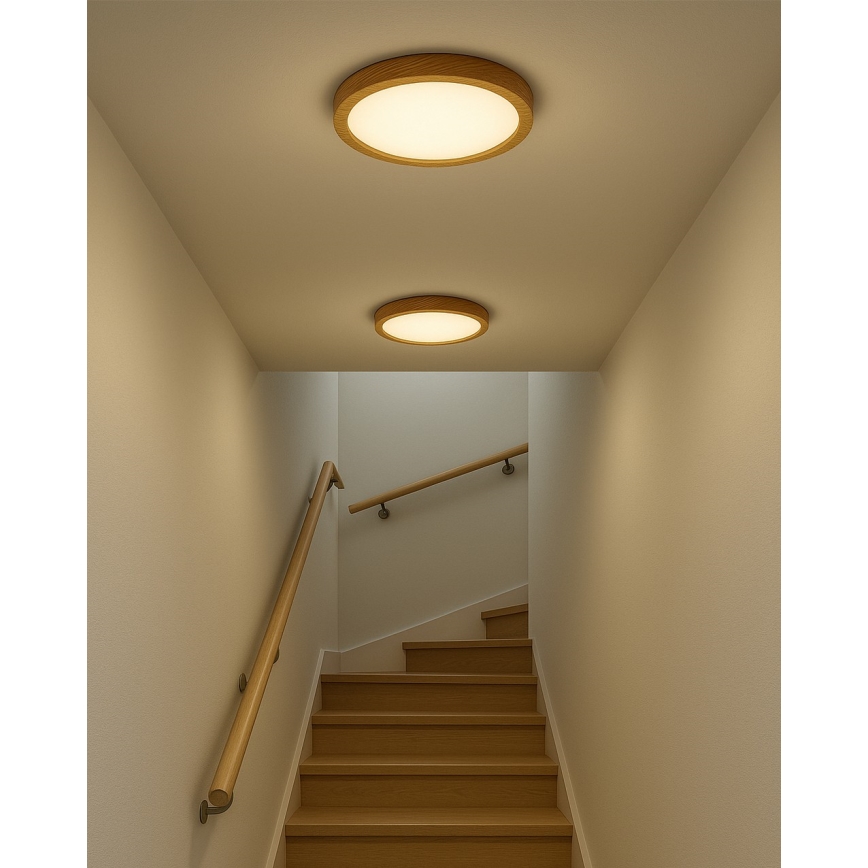 Φωτιστικό οροφής LED/24W/230V 3000/4000/6500K, διάμ. 30 cm, μπεζ