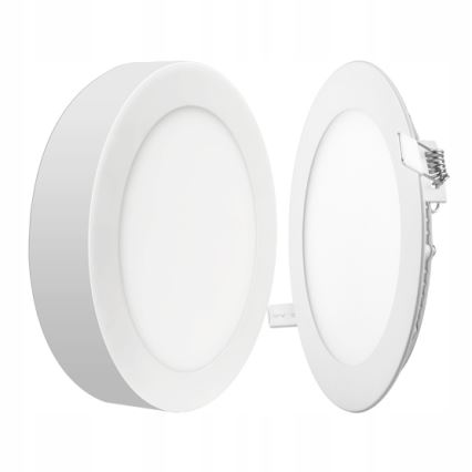 Φωτιστικό οροφής LED 2σε1 LED/18W/230V 4500K διάμετρος 22,6 cm λευκό