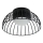 Φωτιστικό οροφής LED BETSY LED/12W/230V Ø 25 cm μαύρο
