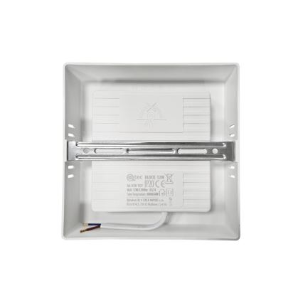 Φωτιστικό οροφής LED BLOCK LED/12W/230V 4000K 16,7x16,7 cm λευκό