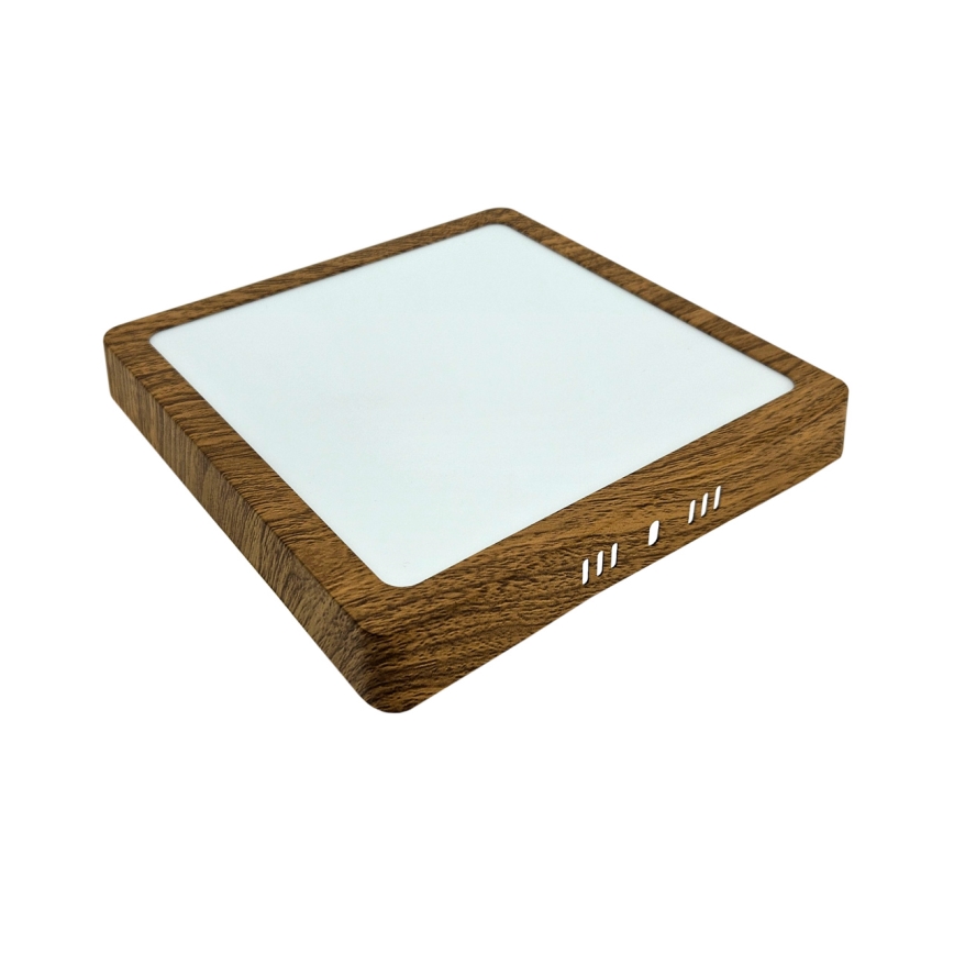 Φωτιστικό οροφής LED BLOCK LED/18W/230V 4200K 22x22 cm καφέ
