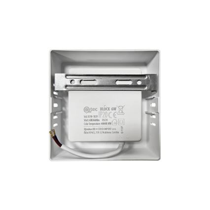 Φωτιστικό οροφής LED BLOCK LED/6W/230V 4000K 12x12 cm λευκό