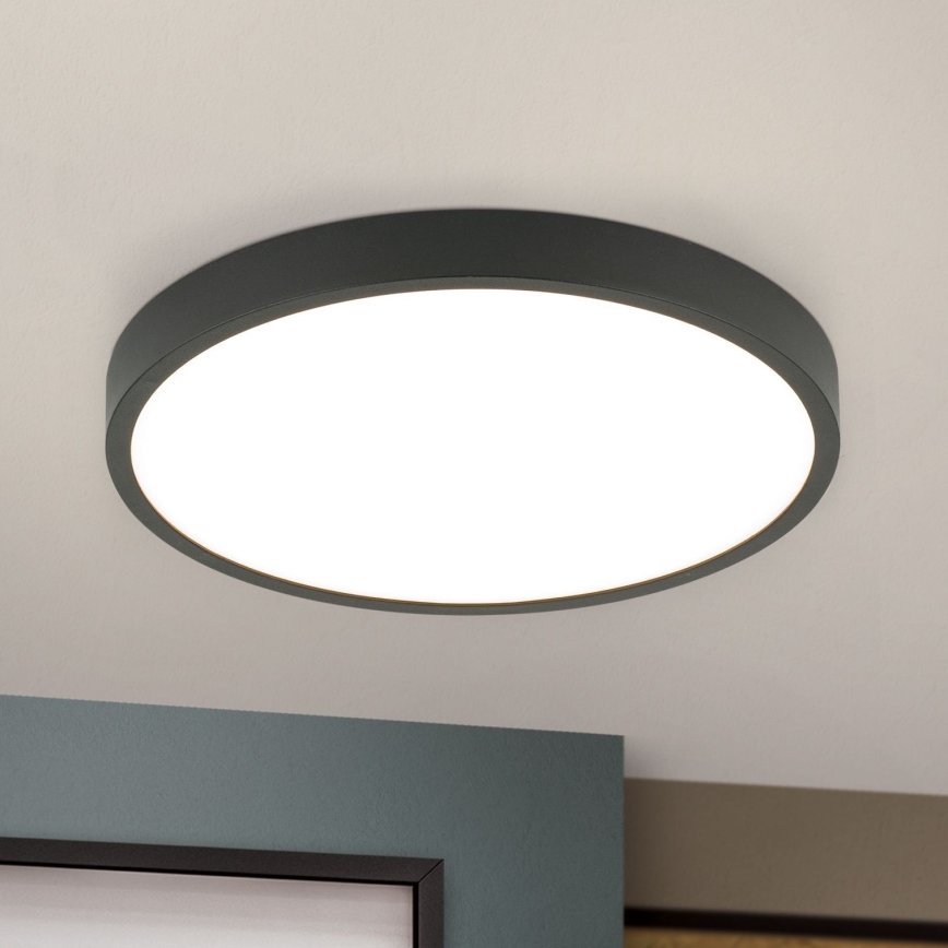 Φωτιστικό οροφής LED BULLY LED/24W/230V διάμετρος 24 cm μαύρο